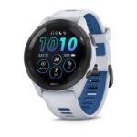 Garmin Forerunner 265 46mm Black Bezel with Whitestone Case White and Blue - Image 4