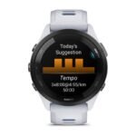 Garmin Forerunner 265 46mm Black Bezel with Whitestone Case White and Blue - Image 7