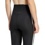adidas Optime Essentials 3-Stripes 7/8 Womens Leggings Black JD6545 - Image 5