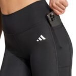 adidas Optime Essentials Stash Pocket Full-Length Womens Leggings Black IT2280 - Image 4