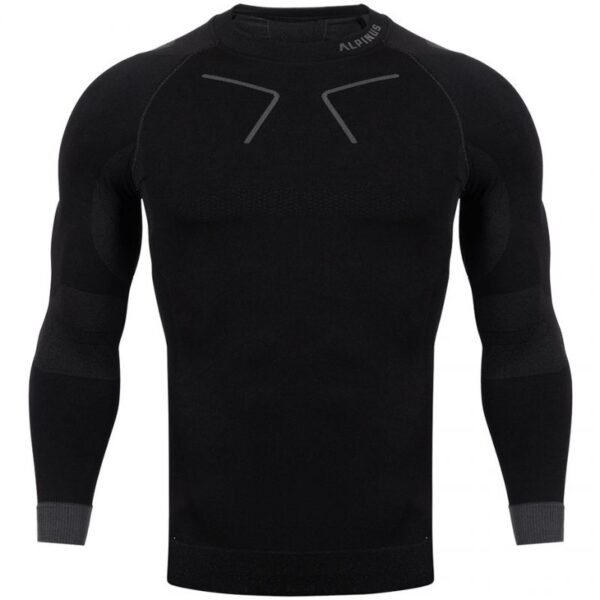 Alpinus Tactical Base Layer Thermoactive Shirt Black and Gray M GT43219