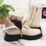 Artiker W HBH40 Insulated Leather Ankle Boots with Chain - Image 7