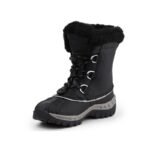 BearPaw Jr 1871Y Black Gray shoes - Image 3
