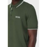 Boss Paddy Pro Open Green Polo Shirt M 50469102-355 - Image 5