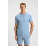 Boss Rib Azzurro T-shirt M 50509328-450 - Image 6