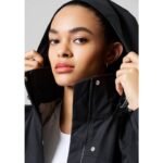 CASALL Light Padded Rain Parka Womens Black - Image 5