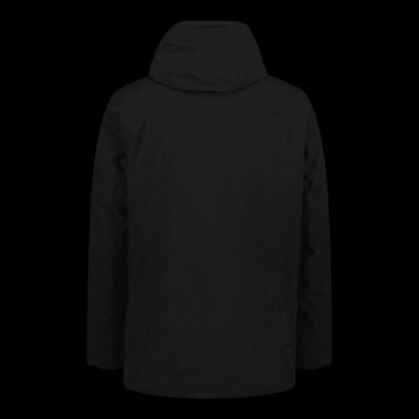 CMP mens long winter sports jacket with hood, black (34K0157/U901)