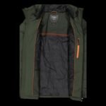 CMP mens winter sports jacket with hood, insulated, green (34K0167/F905) - Image 7