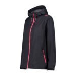 CMP Woman Jacket Fix Hood Black (39X6636-01UE) - Image 2