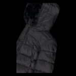 CMP womens winter jacket with hood, sports, insulated, black (34K0036F/U901) - Image 3