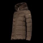 CMP womens winter jacket with hood, sports, insulated, brown (34K0036F/P981) - Image 2