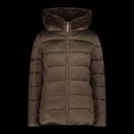 CMP womens winter jacket with hood, sports, insulated, brown (34K0036F/P981)