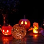 DECORATIVE BALL LAMP WITH SPIDER LED 15CM HALLOWEEN ORANGE - Image 6