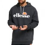 Ellesse Mens Hooded Sweatshirt Gray Sl Gottero Oh Hoody SHC07407106