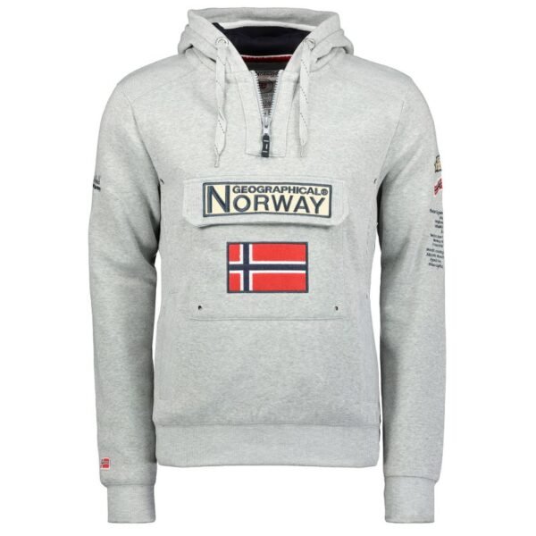Geographical Norway 3/4 Gymclass sweatshirt 100 M WU4184H/GN B-Grey