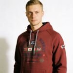 Geographical Norway DB 100 M sweatshirt WZ3006H/GN-Burgundy - Image 6