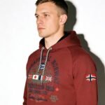 Geographical Norway DB 100 M sweatshirt WZ3006H/GN-Burgundy - Image 8