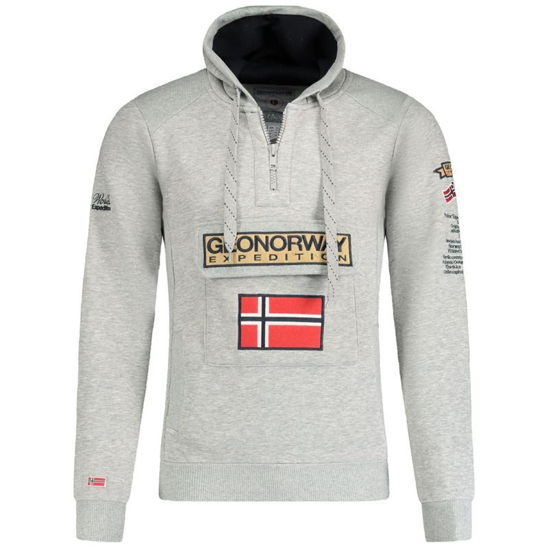 lupin-wear-ca-geographical-norway-gymclass-eo-db-100-m-sweatshirt-wu6620h-gno-blended-gray-1559264 Geographical Norway Gymclass EO DB 100 M sweatshirt WU6620H/GNO-Blended Gray - Image 1