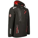 Geographical Norway Softshell Jacket Royaute DB 068 M WY2000H/GN/Black / Red - Image 3