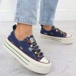 Goe denim sneakers W RR2N4103 INT2100 - Image 3