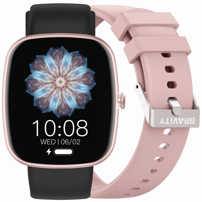 lupin-wear-ca-gravity-gt18-1-women-s-smartwatch-pink-silicone-strap-black-strap-1830262 Gravity Smartwatch Pink Silicone