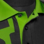 Harrows Rapide Black and Green Polo Shirt - Image 7