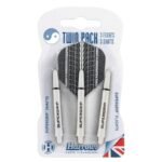 Harrows Twin Pack Supergrip shafts + Supergrip flights (white) - Image 2