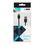 IBOX USB TYP-C cable, 2A 1M IKUMTC (USB 2.0 type AM - USB type CM; 1m; black) - Image 2