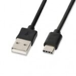 IBOX USB TYP-C cable, 2A 1M IKUMTC (USB 2.0 type AM - USB type CM; 1m; black)