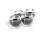 Index card rings 59x46 mm semi-transparent black