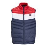 JackJones Jjespring Bodywarmer Collar Noos M 12258457NavyBlazerWHITE/TRUEREDBLOC - Image 2