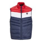 JackJones Jjespring Bodywarmer Collar Noos M 12258457NavyBlazerWHITE/TRUEREDBLOC