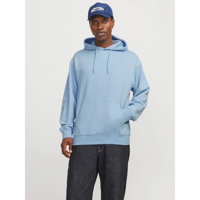 lupin-wear-ca-jack-jones-men-s-hoodie-jjestar-basic-sweat-hood-noos-12257852-chambray-blue-1619985 Jack&Jones Mens Hoodie JJESTAR