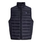 JackJones mens vest JJEBRADLEY LIGHT BODYWARMER COLLAR NOO 12280973 BLACK - Image 2