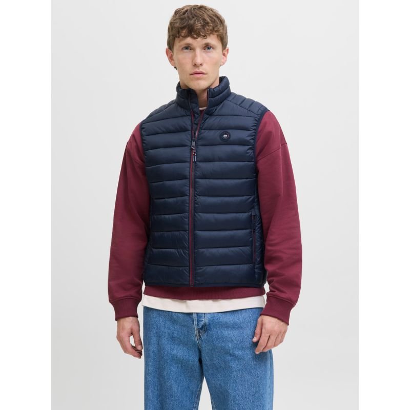 lupin-wear-ca-jack-jones-men-s-vest-jjebradley-light-bodywarmer-collar-noo-12280973-sky-captain-1796177 JackJones mens vest JJEBRADLEY LIGHT BODYWARMER COLLAR NOO 12280973 SKY CAPTAIN - Image 1