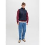 JackJones mens vest JJEBRADLEY LIGHT BODYWARMER COLLAR NOO 12280973 SKY CAPTAIN - Image 3