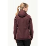 Jack Wolfskin Windhain Hoody W womens softshell jacket with hood, red (1307481_2866) - Image 3