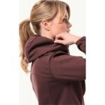 Jack Wolfskin Windhain Hoody W womens softshell jacket with hood, red (1307481_2866) - Image 4