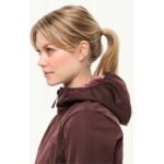 Jack Wolfskin Windhain Hoody W womens softshell jacket with hood, red (1307481_2866) - Image 5