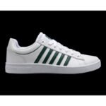 K-Swiss mens sneakers COURT WINSTON WHITE/POSY GREEN-M (06154-942-M)