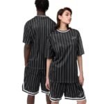 Karl Kani Chest Varsity Pinstripe Mesh Tee Light M 6038524 - Image 4