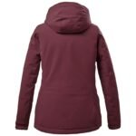 Killtec KOW 170 WMN JCKT womens hooded coat burgundy (38030/445) - Image 3