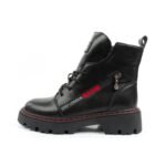 Lee Cooper boots, womens boots, leather boots, black, red, warm - Image 2