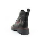 Lee Cooper boots, womens boots, leather boots, black, red, warm - Image 5