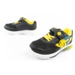 Leomil Pokemon childrens sports shoes sneakers lightweight with velcro black yellow - Image 8