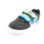 Leomil Sonic childrens sports shoes, lightweight sneakers with Velcro, black - Image 3