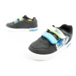 Leomil Sonic childrens sports shoes, lightweight sneakers with Velcro, black - Image 8