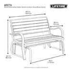 Lifetime 60276 Rocking Bench 7