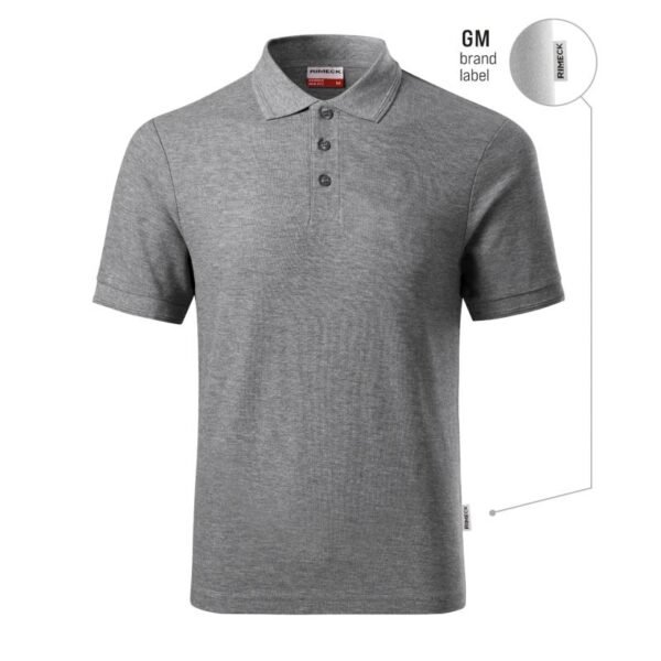 Mens Reserve Polo Shirt (Dark Gray Melange (Brand Label))