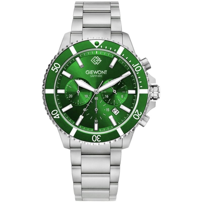 lupin-wear-ca-men-s-watch-giewont-chronograph-sapphire-silver-green-gw3970-b8-1830516 Giewont Mens Watch Chronograph